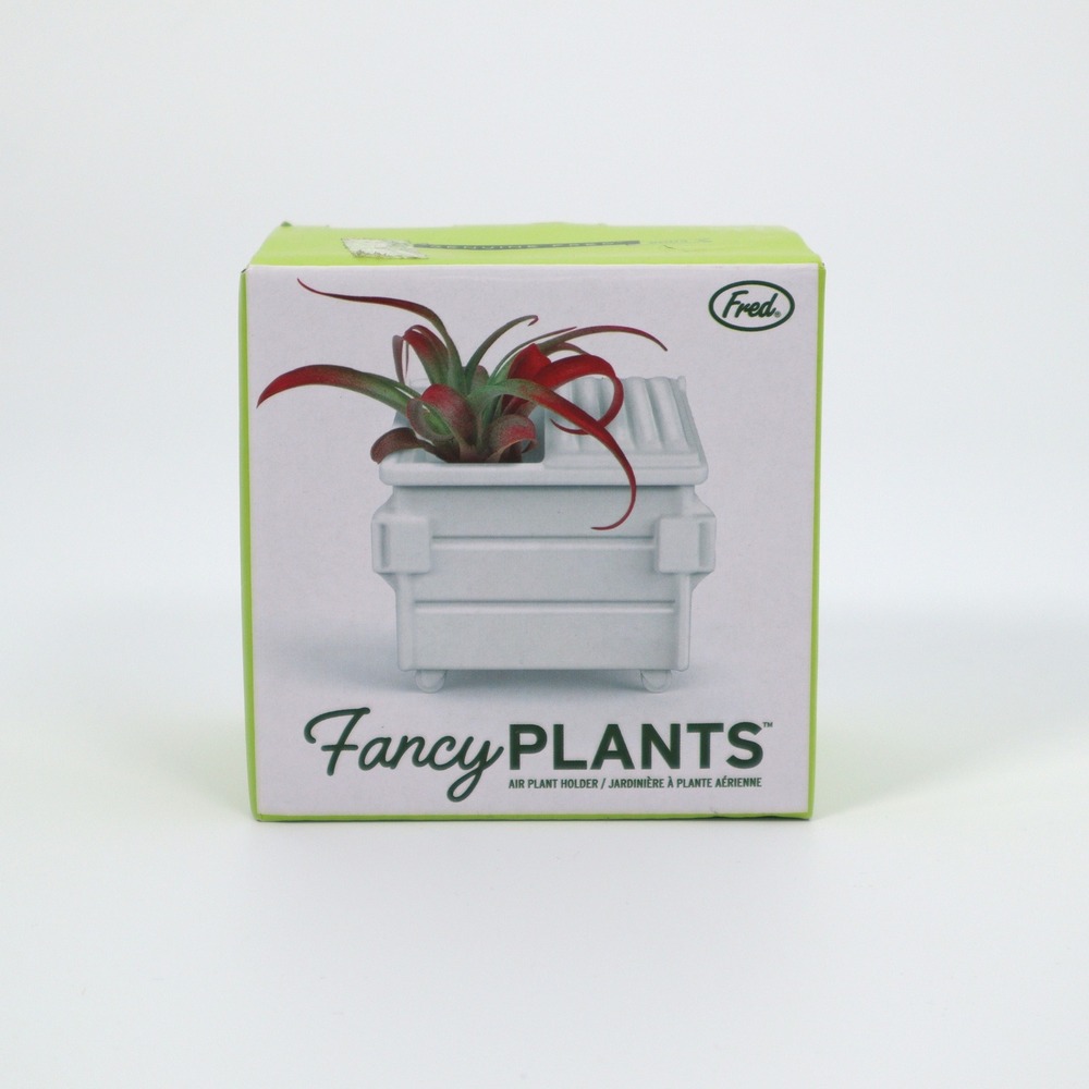 Fred Fancy Plants Air Plant Holder Dumpster Bin Novelty Desk Decor